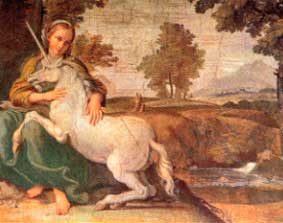 la vergine e l'unicorno del domenichino