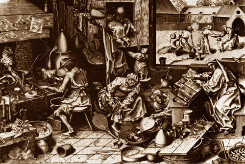 Bruegel, Alchimista al lavoro