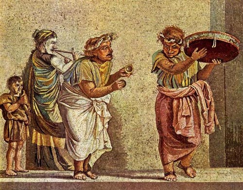 Musici, mosaico pompeiano