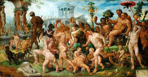 Van Heemskerck, Il trionfo di Bacco